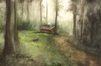 Muntehaa Azad, 15 x 22 inch, Watercolor on Paper, Landscape Painting-AC-MNA-003